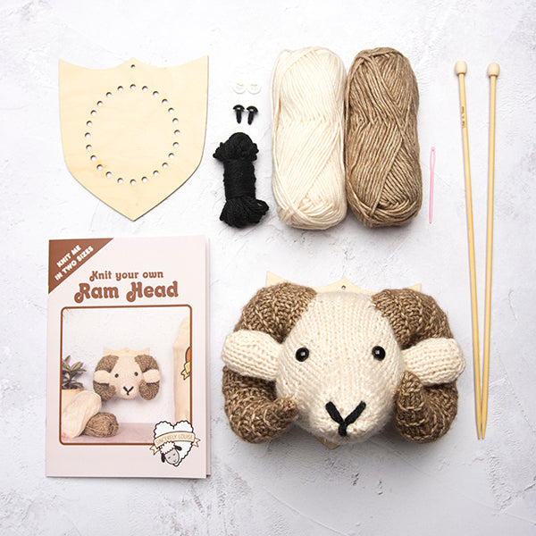 Mini Ram Head Knitting Kit
