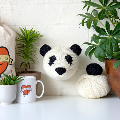Mini Panda Head Knitting Kit (4594246484100)
