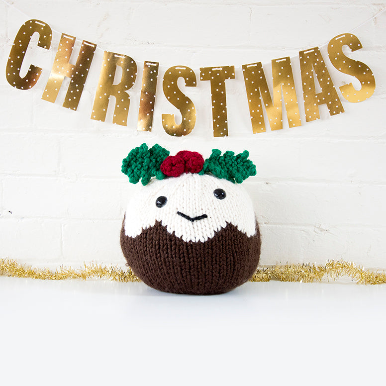 Giant Christmas Pudding Knitting Kit (4641562460292)