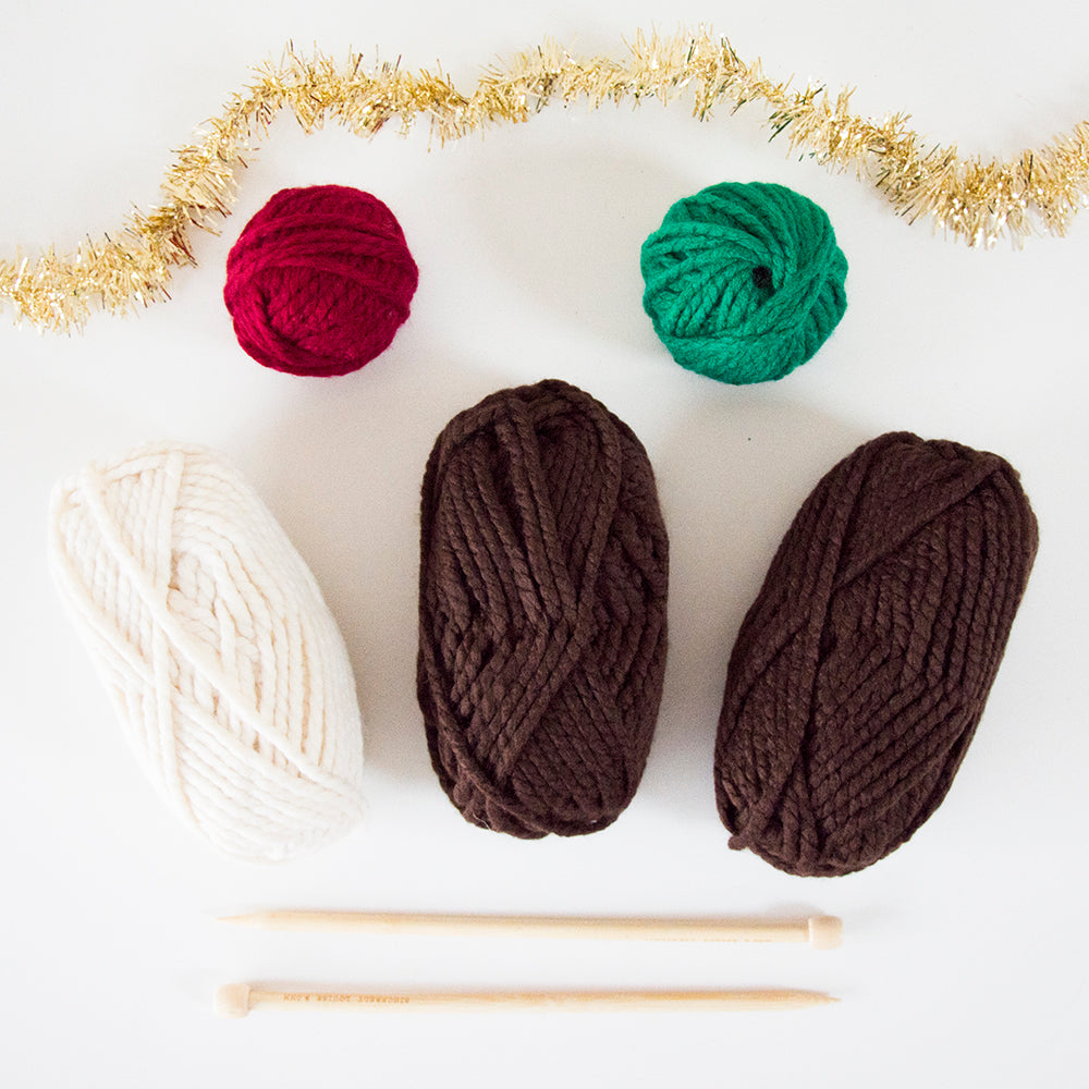 Giant Christmas Pudding Knitting Kit (4641562460292)