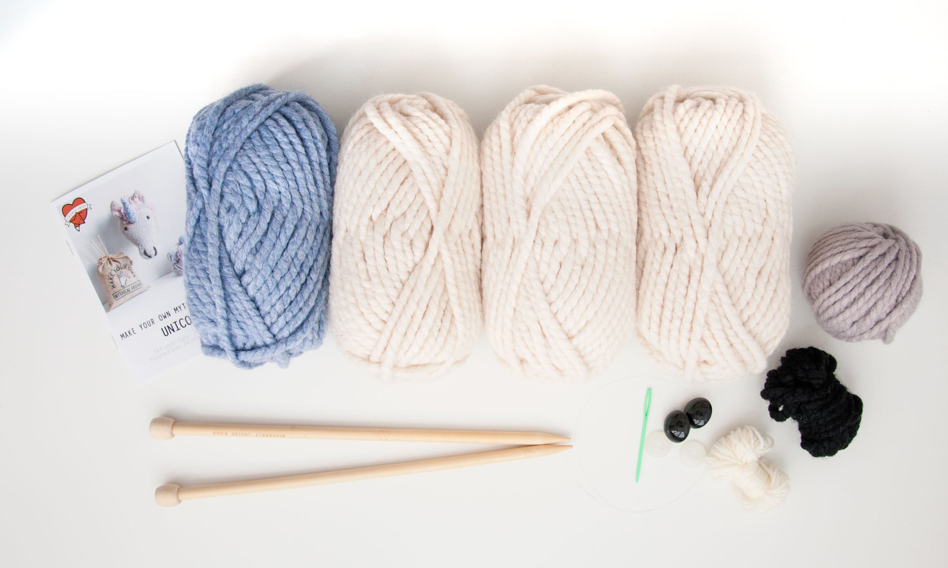 Giant Unicorn Head Knitting Kit (4508614033540)