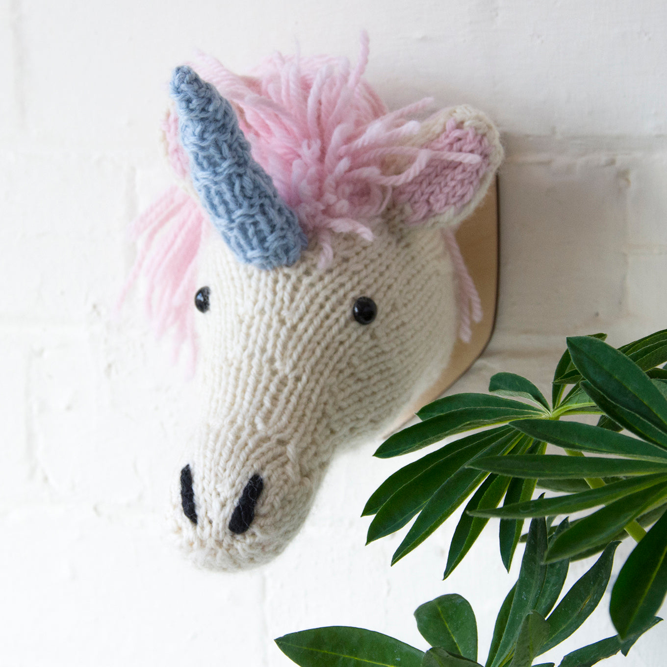 Mini Unicorn Head Knitting Kit (4571982233732)
