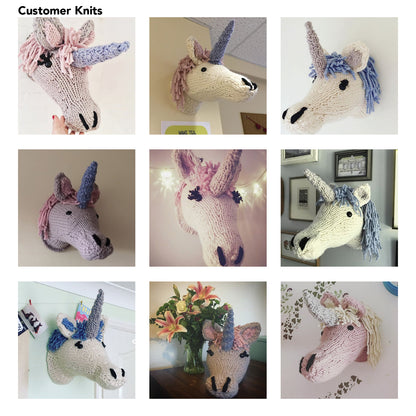 Giant Unicorn Head Knitting Kit (4508614033540)
